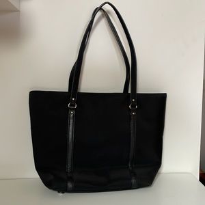Black tote bag